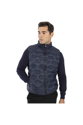 Crozwise Erkek Dolumlu Spor Outdoor Yelek Lacivert
