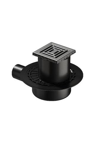 V-flow Kare 5607314 Yalıtımlı Duş Kanalı, Yandan Çıkışlı, 10x10 Cm, Dk 800 Kapak, Mat Krom 4 Renk