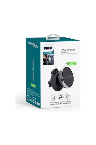 Phixi Basic Ch22 Araç İçi 6x Güçlendirilmiş Mıknatıslı 360 Dönebilen Telefon Tutucu-249