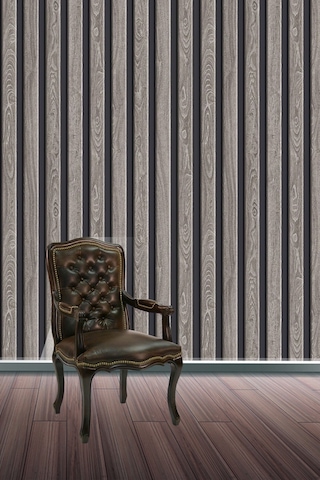 Zümrüt Exclusive Lambri Desenli Duvar Kağıdı 7600-1