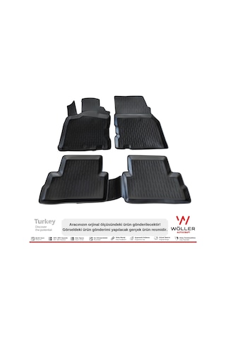 Nissan Qashqai Paspas 2014 - 2021 Arası 3D Havuzlu Wöller Paspas