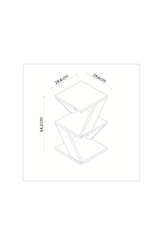 Yan Sehpa Arte Ahşap Siyah