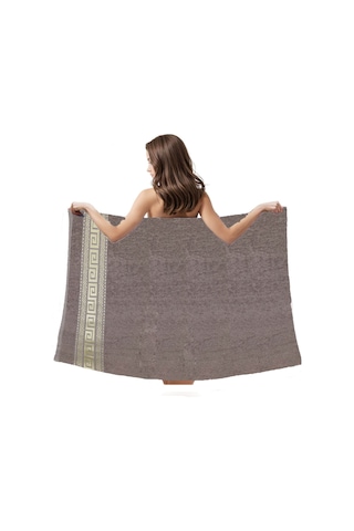 Mira Home %100 Pamuk Unisex Banyo Hamam Havlusu Myra 70x140 Cm Kahverengi