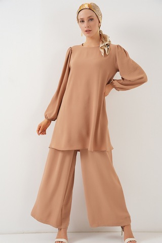 Bigdart Ayrobin Tunik Pantolon Alt Üst Takım 6712 - Vizon Diğer