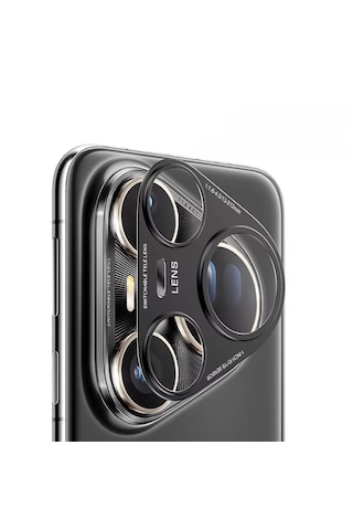 Huawei Pura 80 Pro / Pura 80 Pro Plus Uyumlu Kamera Lens Koruma Halkası - Kapalı Tasarım -siyah Al3401