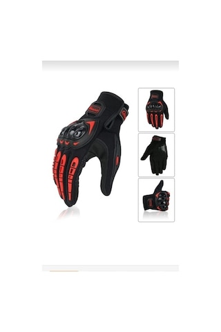 Probiker Riding Biker Motosiklet Eldiveni Korumalı Parmak Okuyucu Motor El