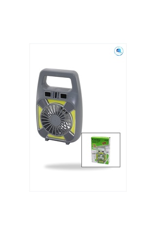 Usb Şarjlı 2in1 Mini Vantilatör Fener 10w 2 Kademe Su Geçirmez Ta