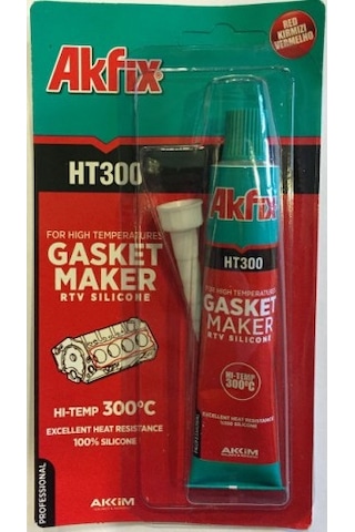 Akfix Ht300 Sıvı Conta Yüksek Isı Silikonu Kırmızı 50 Gr