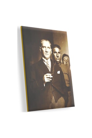Cakasepetim Mustafa Kemal Atatürk Karizmatik Ahşap Mdf Tablo