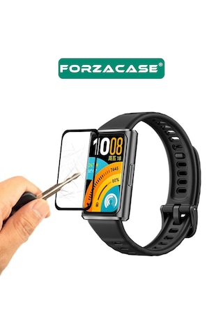 Forzacase Huawei Band 11 Pro İle Uyumlu Çerçeveli Tam Kaplayan 3d Pet Ekran Koruyucu Film - Fc016