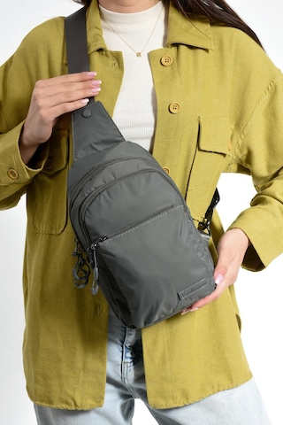 571 Collections Üç Bölmeli Unisex Göğüs Bodybag Çantası Gri Model: 571-9n