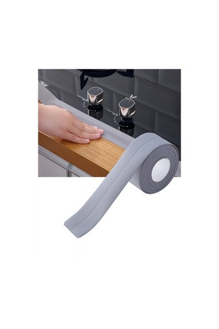 Hazdev Banyo Ve Mutfak İçin Kendinden Yapışkanlı Süpürgelik Kenar Bandı 208943569 Gri