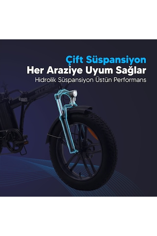 Strada E-bro 20 Jant Elektrikli Bisiklet Kırmızı