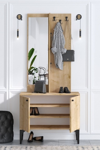 Decormet Lasha Vestiyer Safir Meşe -dec-20075 Çok Renkli