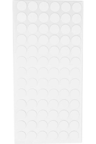 Furndiy Kendinden Yapışkanlı Vida Tapası Beyaz 15 Mm Yuvarlak 78 Parça Beyaz