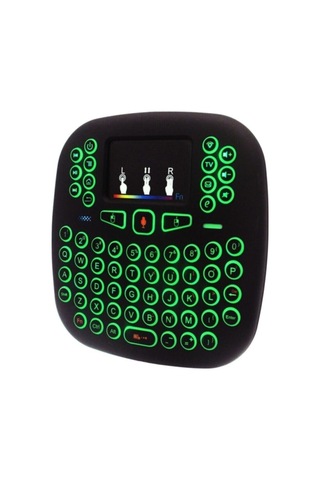 2.4ghz I18 Mini Kablosuz Klavye Touch Pad Işıklı Klavye