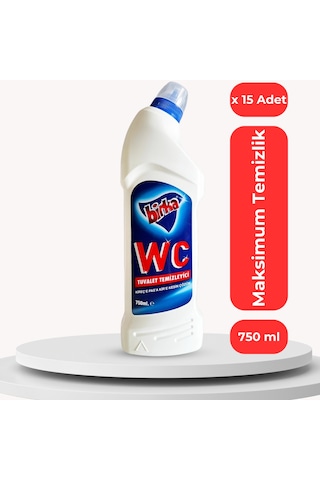 Birka Wc Tuvalet ve Pisuvar Temizleyici 15 x 750 ML