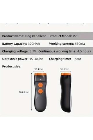 Willowhaven P23 Usb Şarjlı Akıllı Köpek Eğitim Cihazı Havlama Isırma Önleyici Kedi Köpek