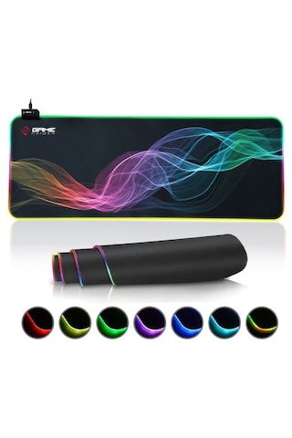 Gameraider Gen Xxl Rgb Kaydırmaz Kauçuk Taban 90 40cm Mikrofiber