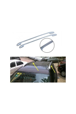 Toyota Uyumlu Rav 4 Tavan Çıtası 2006 2012 Silver Gri