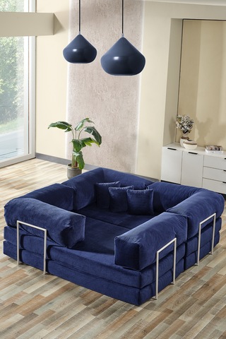 Legom Lucas Aktivite Koltuğu Yatak Olabilen Çok Amaçlı Kanepe L Koltuk Mavi Mavi