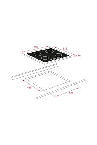Teka TVT 60 Davlumbaz - İKNOB IT 6450 İndüksiyon Ocak- HLB 840 SS Fırınlı İndüksiyonlu Ankastre Set