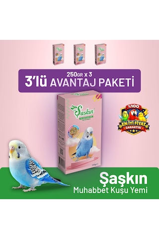 Şaşkın Muhabbet Kuşu Yemi 250 G - 3 Adet 250 G