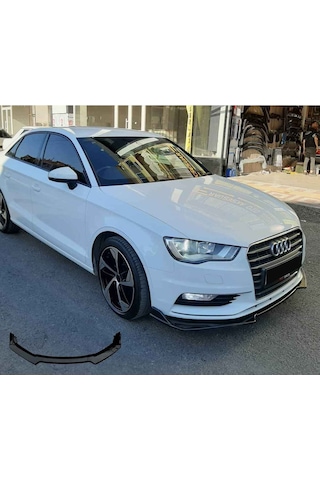 Sm Motors Audi A3 Ön Tampon Eki Bodykit Lip123 Pionablack Parlak Siyah