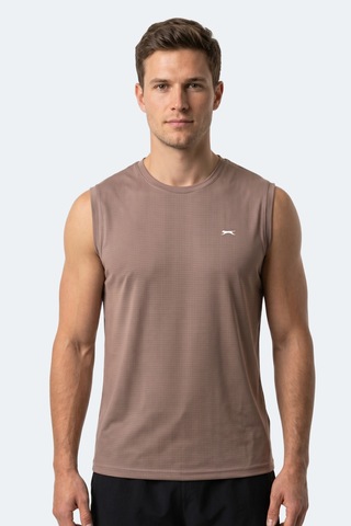 Slazenger Herofıt Erkek Kolsuz Vizon Atlet