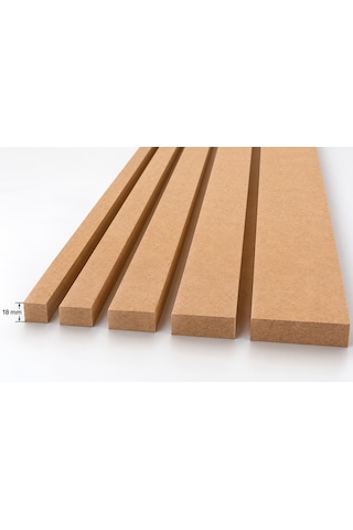 49 Cmx100 Cm Ham Mdf Çıta Boyanabilir Düz Duvar Ve Dekorasyon Çıtası 49 Cm X 100 Cm