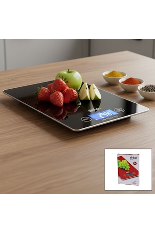 Cam Mutfak Tartısı 5kg/1g Lcd Renkli