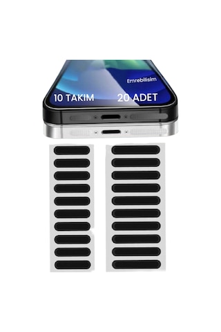 Emr/ 20 Adet Cep Telefonu Hoparlör'ü İçin Toz Önleyici Sticker, Apple Hoparlör Koruyucu Etiket