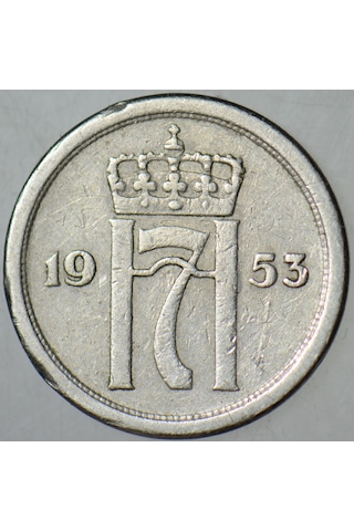 Norveç 25 Öre 1953.