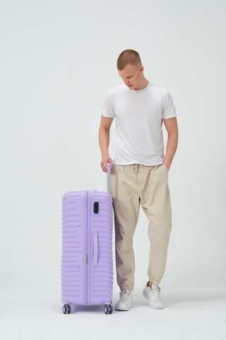 Keo-plus Lila Büyük Boy Silikon Kırılmaz Pp Valiz Lila