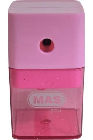 Mas 6734 Masaüstü Kollu Kalemtraş - Pembe