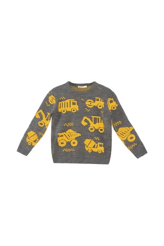 Denokids Mshb&g İnşaat Araçları Erkek Çocuk Kazak