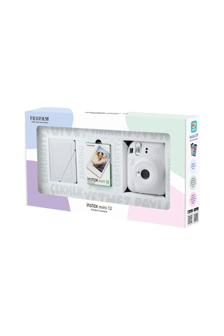 Fujifilm İnstax Mini 12 Fotoğraf Makinesi + 10'Lu Film + 28'Li Mini Albüm Seti