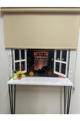 Mat Sütlü Kahve Stor Perde Sütlü Kahve