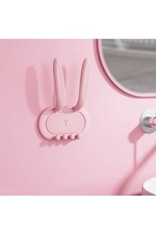 Dancemonkey Tavşan Sevimli Monte Kulakları Duvara Pratik Askı Sm Ahşap