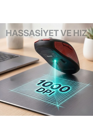 Kablosuz Mouse Kırmızı, 2.4ghz Tak-çalıştır Hızlı Kurulum Ofis İçin Mouse, Kompakt Tasarım Mini Mouse Diğer