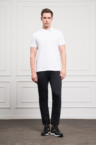 Morven Erkek Beyaz Basic Polo Yaka Dynamic Fit T-shirt 25yc018003600 Beyaz