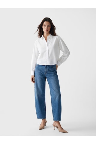 Lcw Modest Beyaz Poplin Kadın Gömlek