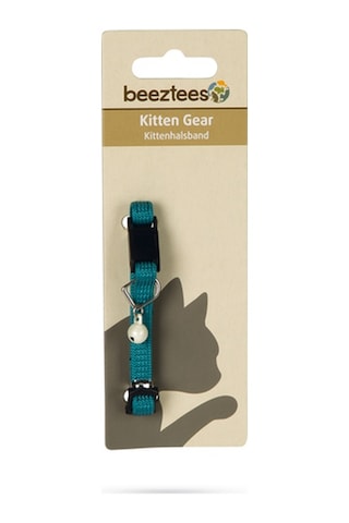 Hnrlıshp Beeztees Yavru Kedi Boyun Tasması, Zilli, Yeşil, 15-22cm
