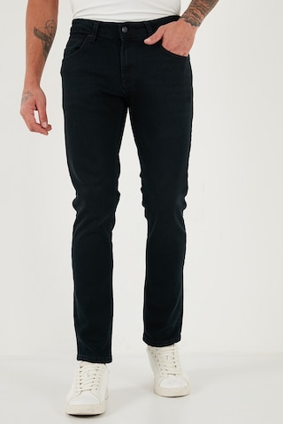 Buratti Pamuklu Normal Bel Regular Fit Boru Paça Jeans Erkek Kot Pantolon 2211C05Parma Koyu Lacivert