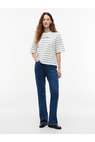 Tommy Hilfiger Classıc Scrıpt Trapeze Tee Kadın Mavi T-shirt - Ww0ww50948