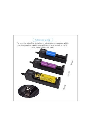 Çok İşlevli 3.7V 18650 şarj cihazı Li-ion pil USB taşınabilir evr