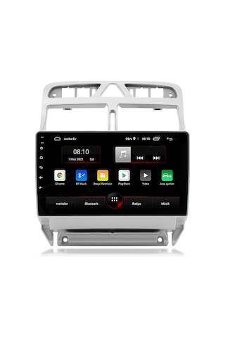 Exvol Peugeot 307 Multimedya 9 İnc Hd Ips Ekran Android 10 Sürüm 2+32