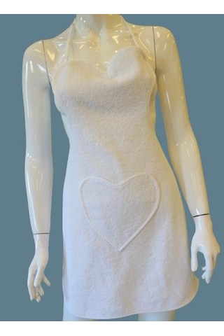 Kalp Detaylı Mutfak Önlüğü Ayarlanabilir Askılı