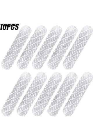 80-10 Adet Kask Güvenlik Uyarı Yansıtıcı Çıkartmalar Şerit Su