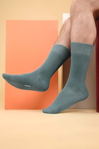 Mısırlı Erkek Organik Pamuklu Tekli Pastel Mavi Soket Çorap M 60000 Pm Mavi